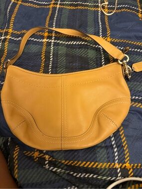 Coach Tan Leather Shoulder Bag